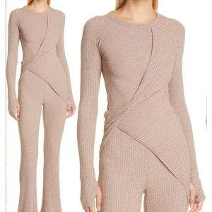 NEW NWT ALIX NYC Vista Top Rib Twist Front Sweater